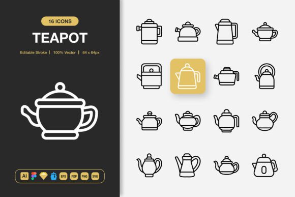 Elevate Your Visual Projects with Teapot Icons