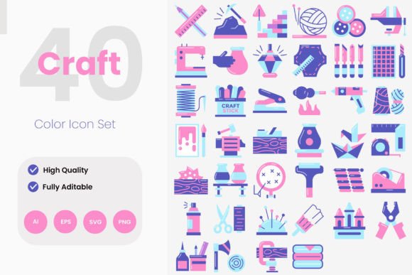 Evaluating Craft Flat and Filled Icons for Modern Digital Projects
