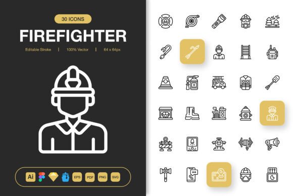 Evaluating the Firefighter Icons Set for Design Projects