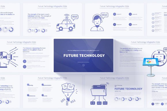 Evaluating the Future Technology Keynote Infographic Slides Template