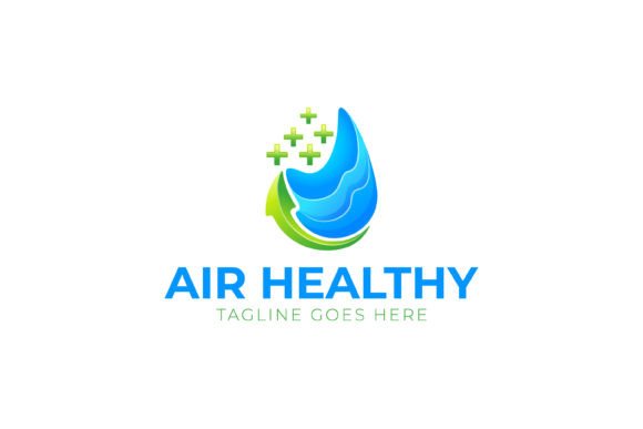Exploring the Liquid Air Healthy Gradient Logo Concept