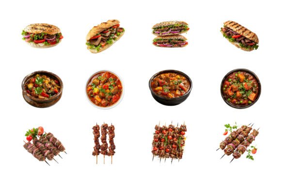 From Culinary Inspiration to Digital Assets: The Craft Behind Delicious Shish Kebabs and Vegetables