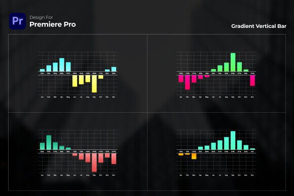Modern Data Storytelling: Elevate Your Videos with Gradient Vertical Bar Premiere Pro