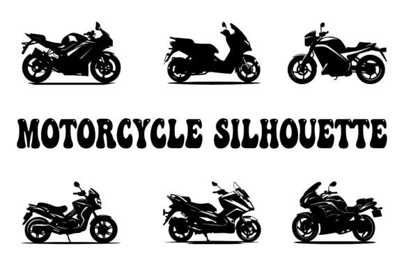 Motorcycle Black Silhouette Vector Art: A Versatile Asset for Modern Creators