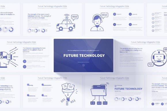 Presenting Tomorrow: The Power of a Future Technology PowerPoint Infographic