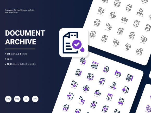 The Ultimate Guide to Icon Packs: Why the Document Archive Icon Set is a Designer's Essential Tool