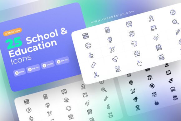 The Ultimate School Icons Set for Modern Design Projects